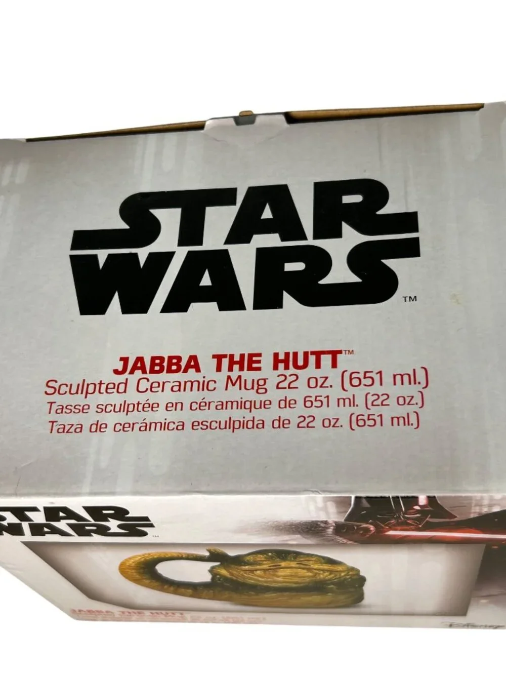 NEW Star Wars Jabba The Hutt 22 Oz Sculpted Ceramic Mug By Disney New in Box